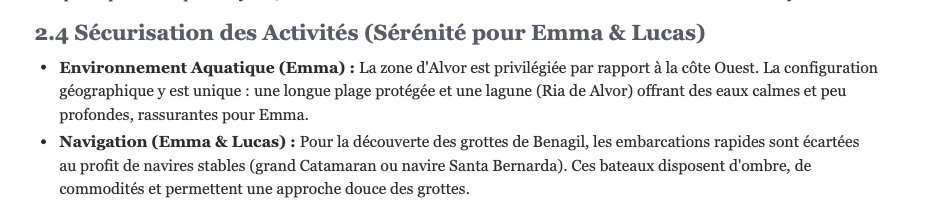 Arbitrage activités — activités adaptées aux appréhensions